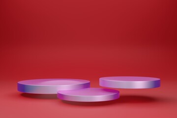 Abstract mock up podium scene for display product stand, 3d render scene.