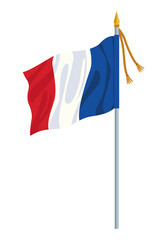 france flag waving