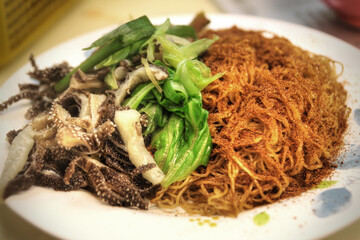 Popular Cantonese Cuisine Dried Shrimp Roe Noodles