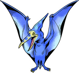 アメコミ風のプテラノドン © めめのもり