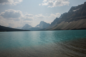 lake and mountains