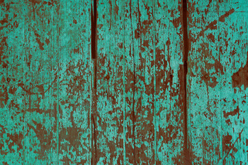 grunge brown and blue  wooden texture background