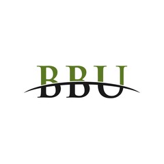 BBU initial swoosh horizon, letter logo designs corporate inspiration