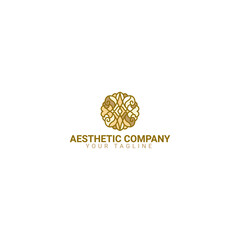 Logo Aesthetic Company Vector Illustration . Suitable for your company