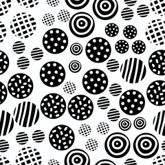 Seamless pattern, polka dot fabric, wallpaper, vector. Cheerful polka dot vector seamless pattern. Can be used in textile industry, paper, background, scrapbooking.
