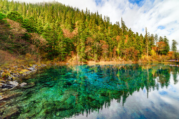 View of the Five Coloured Pool (the Colorful Pond)