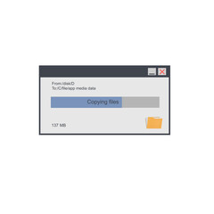 File copy window, vector illustration