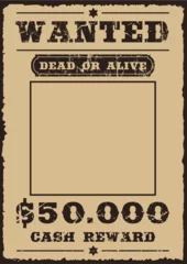 Fototapeten Vintage Poster wanted vintage poster  © XEjame