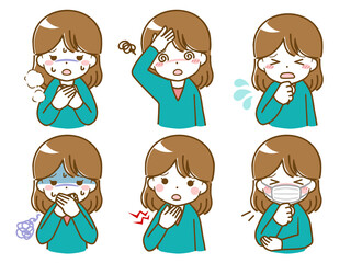 体調の悪い女性