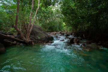 Naklejka na ściany i meble Thailand, Stream - Body of Water, Waterfall, Water, Backgrounds