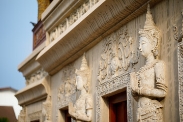 Sculpture In Wat Phra Sing Waramahavihan is a Buddhist temple in Chiang Mai, Thailand