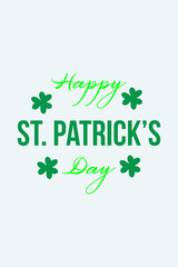 Fototapeta premium Happy St. Patrick's day vector t-shirt,&nbsp; poster, and background design. Irish festival 