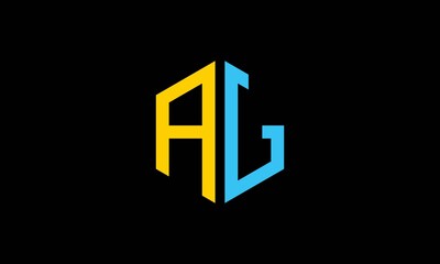 AJ and JA or A and J Abstract Letter Mark Logo Template for Business