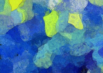 Abstract oil painting background Impressionist style illustrated to create designs.