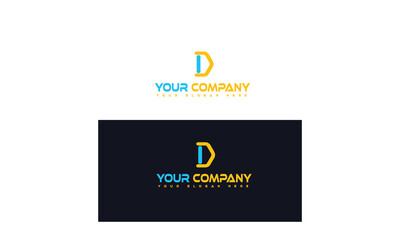 Letter Logo - D Letter Alphabet Logo Design Template for your business or service