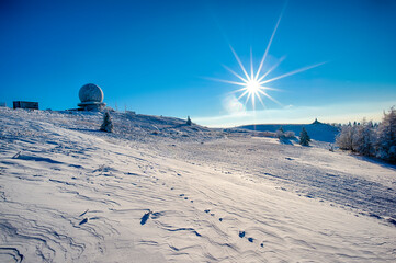 Schneelandschaft auf der Wasserkuppe