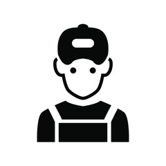 Mechanic icon vector graphic illustration