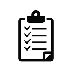 Checklist icon vector graphic illustration