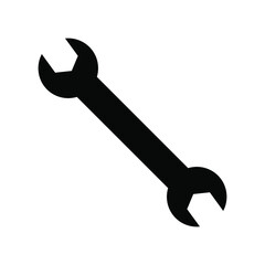 Wrench icon vector graphic illustration