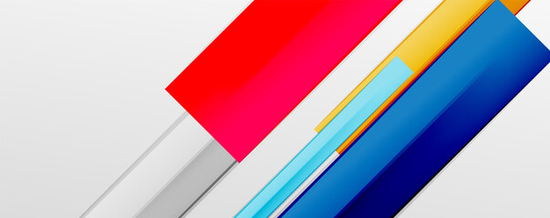 Multicolored lines background. Design template for business or technology presentations, internet posters or web brochure covers