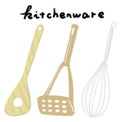 木べら　マッシャー　泡だて器　3点セット