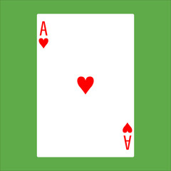 Illustration for heart poker card