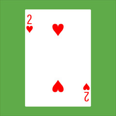Illustration for heart poker card