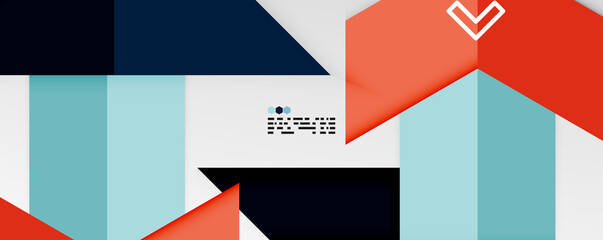 Shiny color triangles and geometric shapes vector abstract background