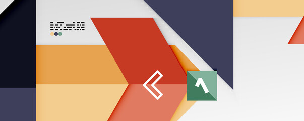 Shiny color triangles and geometric shapes vector abstract background