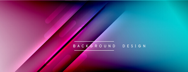 Dynamic lines abstract background. 3D shadow effects and fluid gradients. Modern overlapping forms