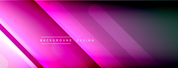 Dynamic lines abstract background. 3D shadow effects and fluid gradients. Modern overlapping forms