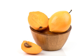 Garcinia fruits isolated on white background.