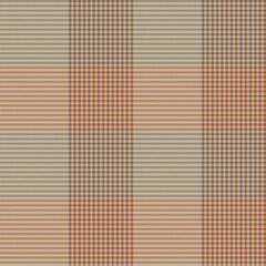 Orange Asymmetric Plaid textured Seamless Pattern