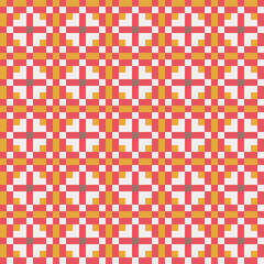 Abstract Cross Pattern generative computational art illustration