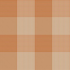 Orange Asymmetric Plaid textured Seamless Pattern
