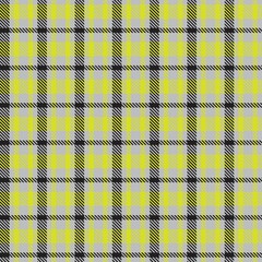 Yellow Asymmetric Plaid textured Seamless Pattern