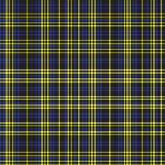 Yellow Asymmetric Plaid textured Seamless Pattern