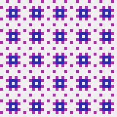 Abstract Cross Pattern generative computational art illustration