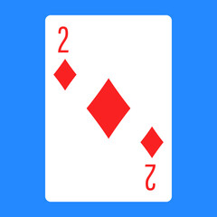 Illustration for diamond poker card