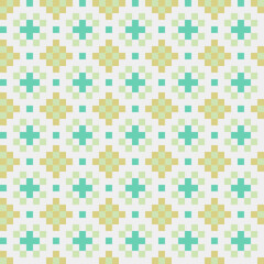 Fototapeta premium Abstract Cross Pattern generative computational art illustration