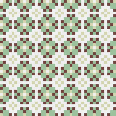 Fototapeta premium Abstract Cross Pattern generative computational art illustration