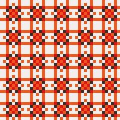 Fototapeta premium Abstract Cross Pattern generative computational art illustration