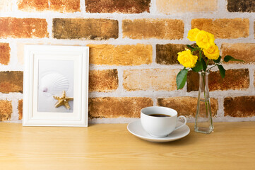 煉瓦壁の部屋イメージ