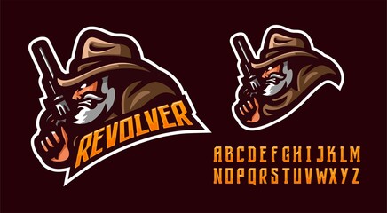 illustration vector graphic of Cowboy mascot logo perfect for sport and e-sport team