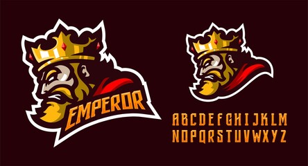 illustration vector graphic of King mascot logo perfect for sport and e-sport team