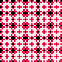 Abstract Cross Pattern generative computational art illustration