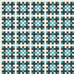 Abstract Cross Pattern generative computational art illustration