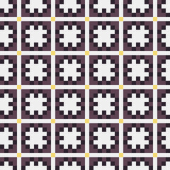 Naklejka premium Abstract Cross Pattern generative computational art illustration