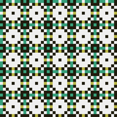 Abstract Cross Pattern generative computational art illustration