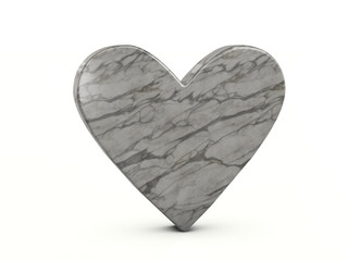 Marble heart symbol